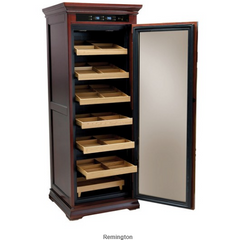 REMINGTON 2000 Ct. Electric Climate/Humidity Controlled Cabinet (Dark Cherry)