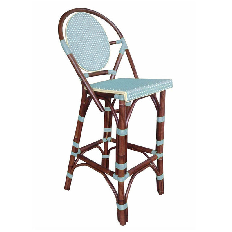 Padma's Plantation Paris Bistro Barstool - Blue (PBA14-BLU)