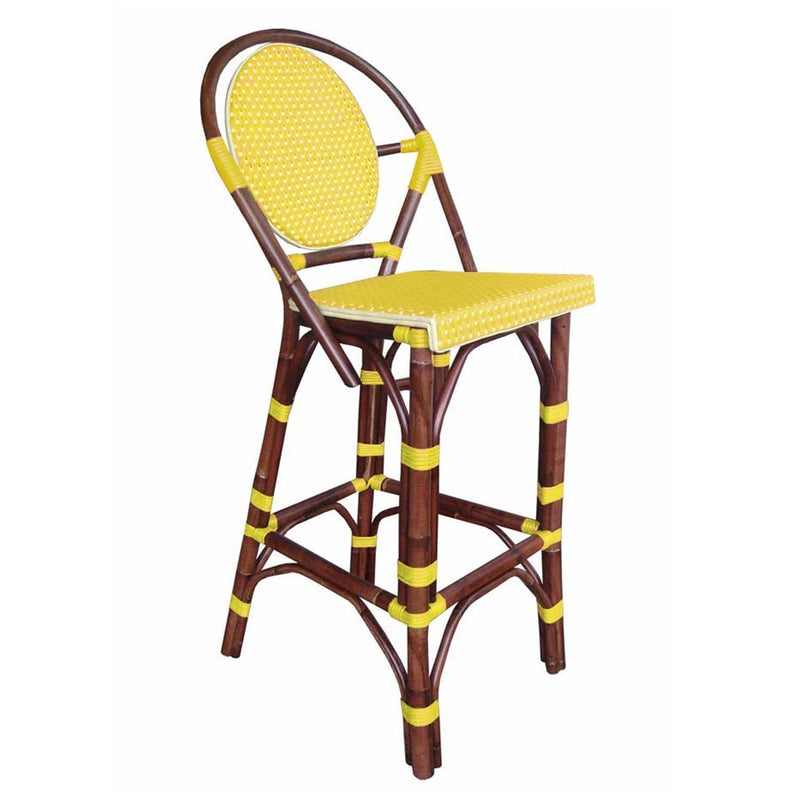 Padma's Plantation Paris Bistro Barstool - Yellow (PBA14-YEL)