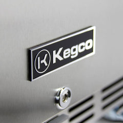 Kegco 24" Wide Single Tap Stainless Steel Built-In Right Hinge Kegerator with Kit (HK38BSU-1)