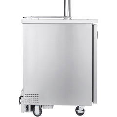 Kegco 24" Wide Homebrew Single Tap Stainless Steel Commercial Kegerator (HBK1XS-1)